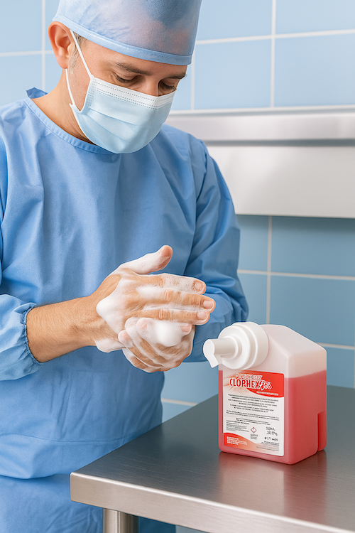 Gluconato de Clorhexidina 2% espuma antimicrobiana 946 ml.