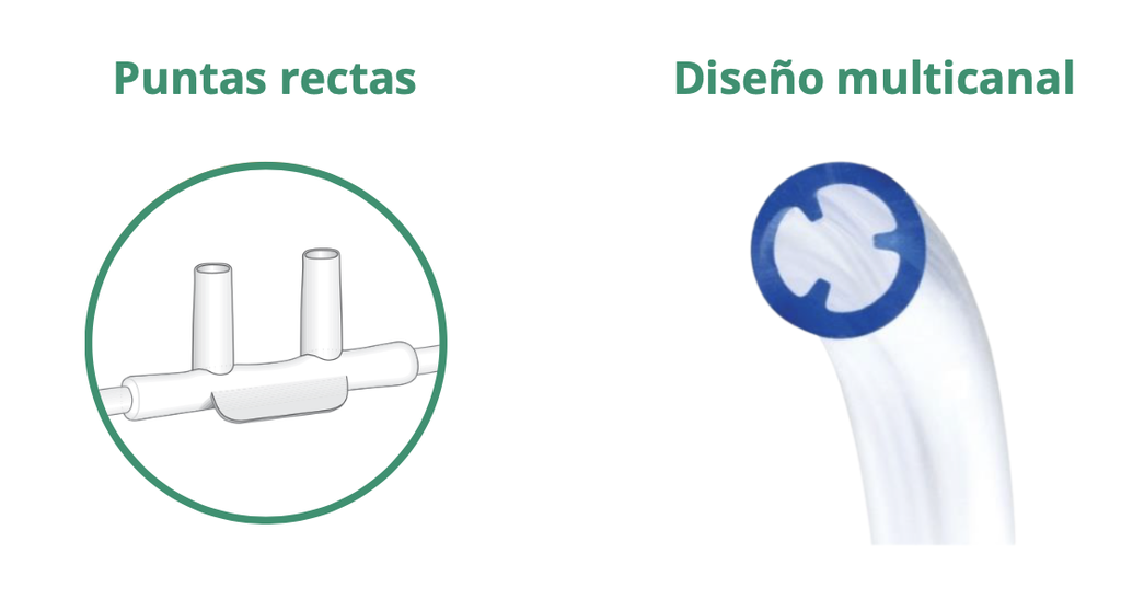 Catéter para suministro de oxígeno alto flujo longitud 2.1 Metros. Adulto Pieza.