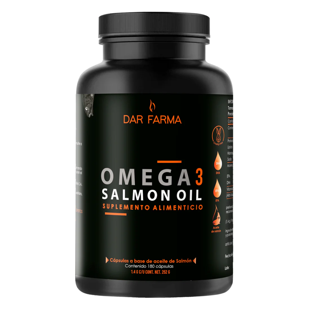 Omega 3 Con Aceite Salmon Frasco con 180 Capsulas