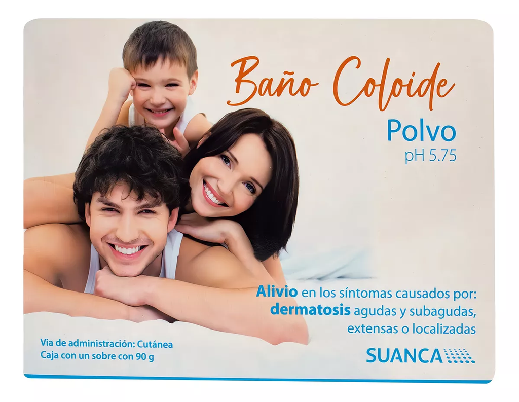 Baño Coloide Polvo. Caja con un sobre de 90 gr