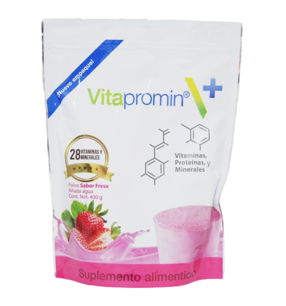 Vitapromin polvo fresa bolsa de 400g