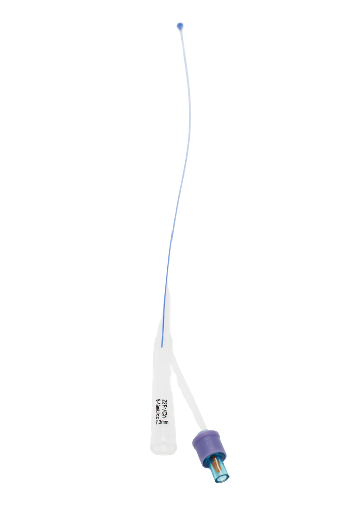 Sonda Foley Silicón con globo 5 ml calibre 22 FR. (2 vías ) 38 cm de longitud. NIPRO. Pieza   