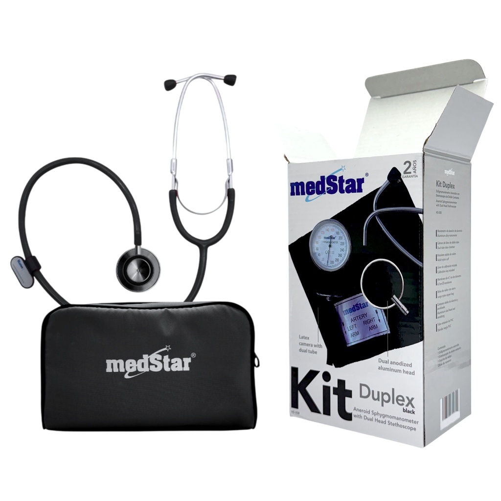 Baumanometro Aneroide Kit Con Estetoscopio De Doble Campa Full Color 
