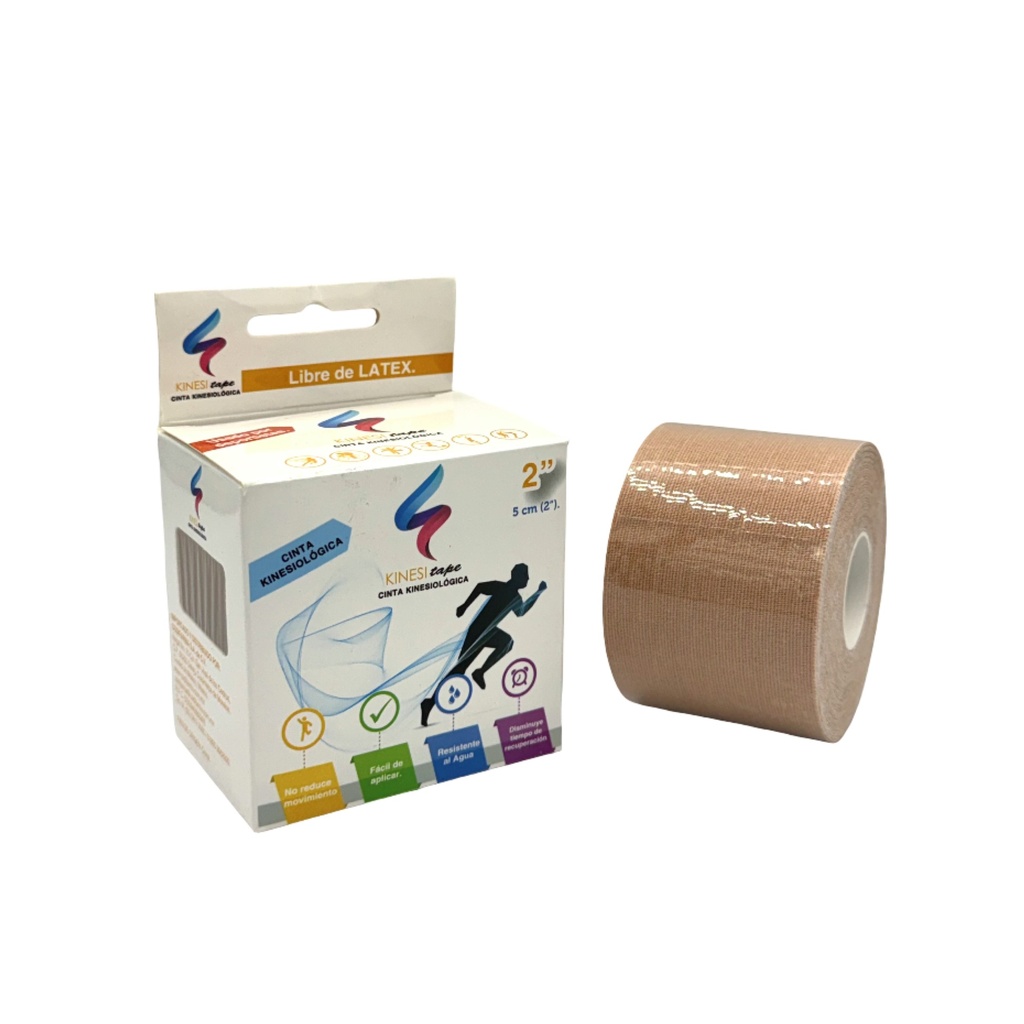 Cinta Kinesiológica 2" (5 cm) por 5 Metros. Pieza (PIEL)