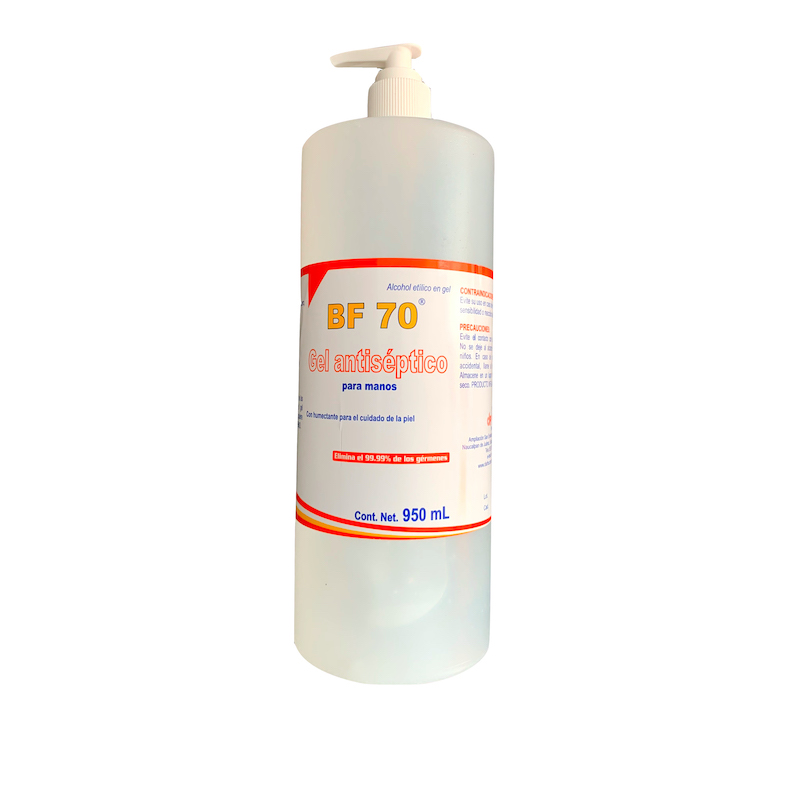 Alcohol en gel 950 ml con dispensador. Pieza.