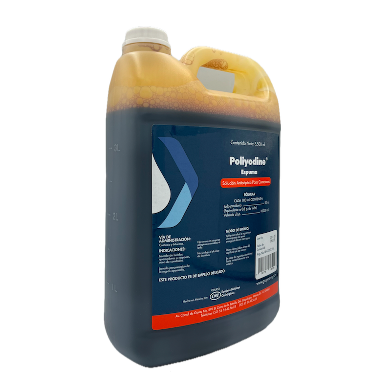 Antiséptico Iodopovidona espuma 3.5 L Poliyodine