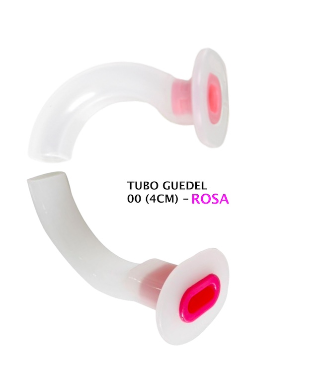 Cánulas Orofaríngeas De Guedel Rosa Tamaño 00 Longitud 40 mm. Pieza