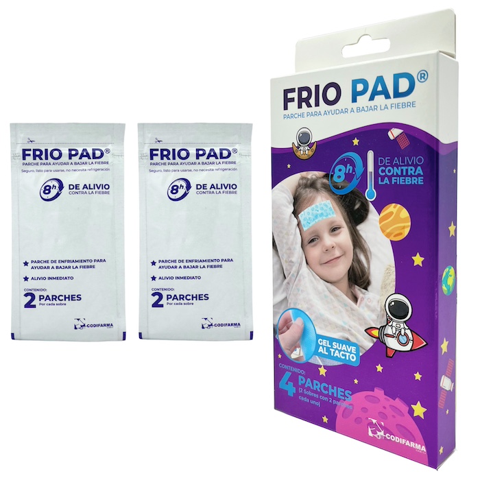 Frio Pad Caja con 2 sobres con 2 parches cada uno