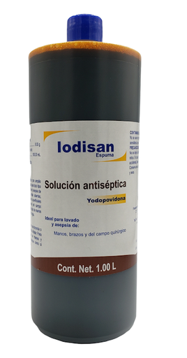 [PT-0007] Antiséptico Iodopovidona espuma 1 Litro Iodisan
