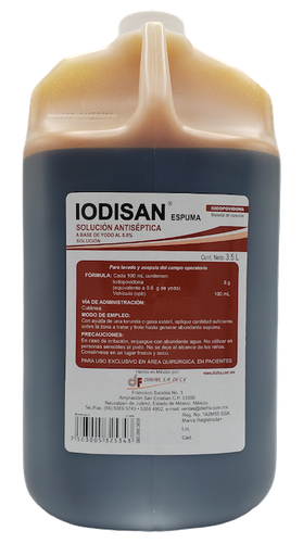 [060.066.0658 (PT-0006)] Antiséptico Iodopovidona espuma 3.5 Litros Iodisan
