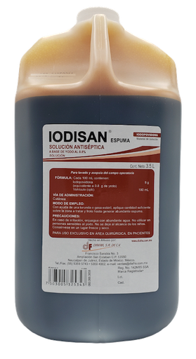 [060.066.0658 (T-0006)] Antiséptico Iodopovidona espuma 3.5 Litros Iodisan
