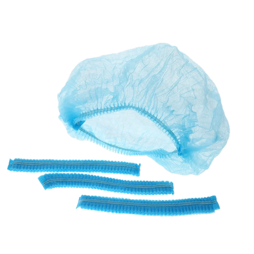 [060.439.0088] Gorro redondo para Paciente o Enfermera, cofia Azul. G Paquete con 100 