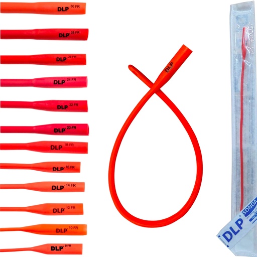 [060.168.6652 (SONNEL 40 CM 16 FR)] Sondas de látex Tipo Nélaton Roja 40 cm 16 FR Pieza