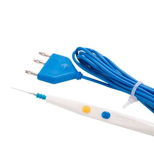 [379.443.0011 (OBS OO39)] Lápiz De Electrocauterio para Electrocirugía Monopolar con Cable de 3 m y Conector de 3 Pine, Pieza