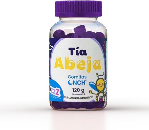 [MC-20-001] Tía Abeja Gomitas de Noche para Conciliar el Sueño NCH. Envase con 120 g.