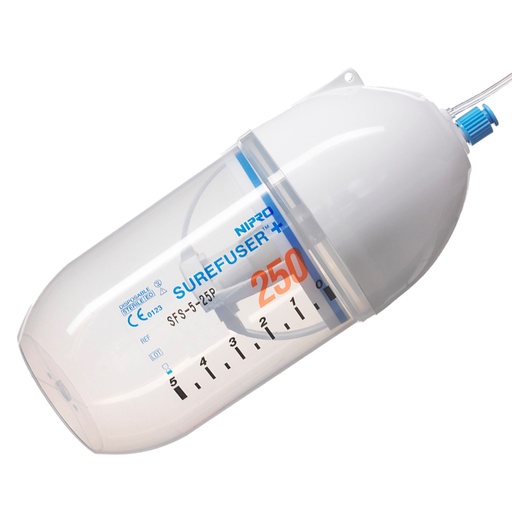 [SFS-5-25P] Bomba de Infusión continua a largo plazo, volumen 250 ml,  flujo 5 mL/hr NIPRO