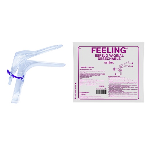 [ESPVEFEELINGCH] Espejo vaginal desechable Chico. Pieza