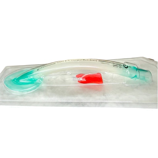 [R-INT8003000] Mascarilla laríngea #3 adulto de silicona y PVC verde. Pieza