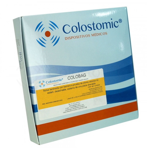 [060.125.0582 (COLOBAG-ADULTO-C10 )] Bolsa para ileostomía o colostomía adulto. Caja con 10 piezas