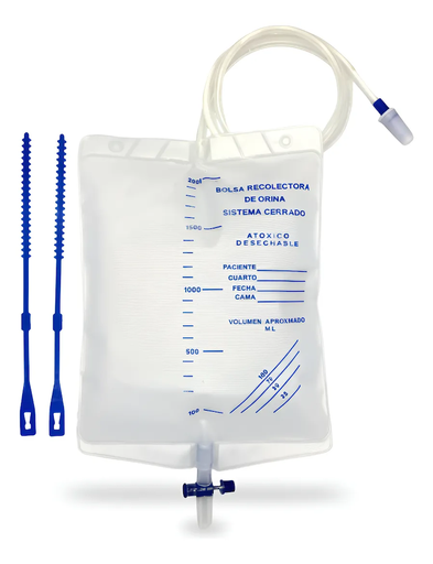 [DM-610-D] Bolsa recolectora de orina para cama de 2000 ml. delgada Pieza