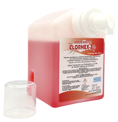 [060.066.1425] Gluconato de Clorhexidina 2% espuma antimicrobiana 946 ml.